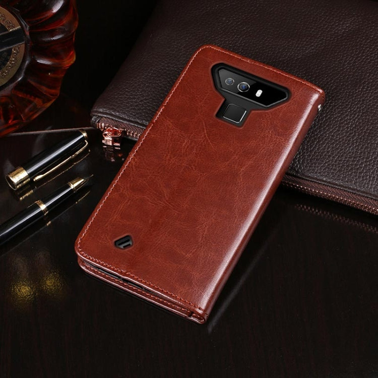 For Cubot Quest Lite idewei Crazy Horse Texture Horizontal Flip Leather Case with Holder & Card Slots & Wallet