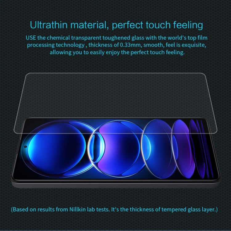 For Xiaomi Redmi Note 12 Pro/Note 12 Pro+ 5G NILLKIN H 0.33mm 9H Explosion-proof Tempered Glass Film