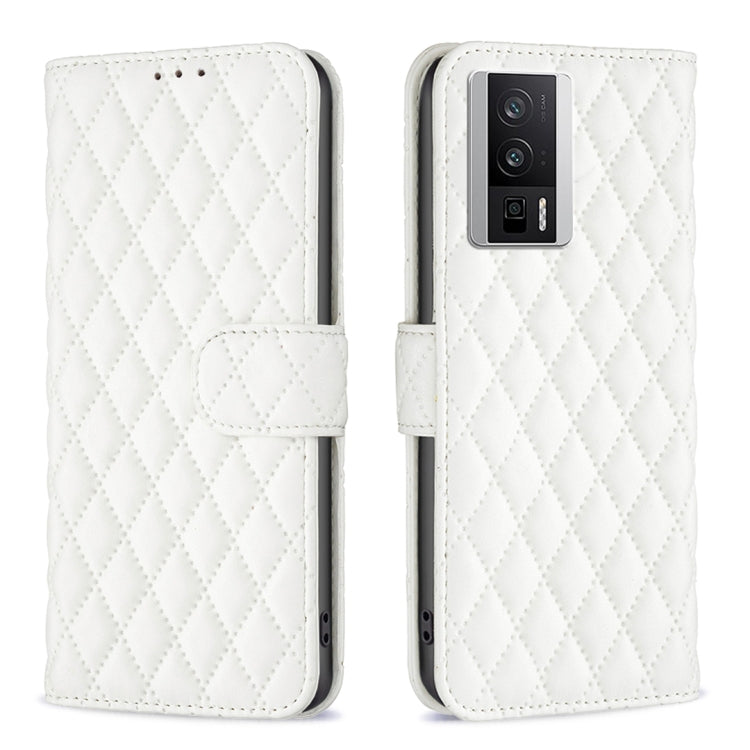 For Xiaomi Redmi K60 / K60 Pro Diamond Lattice Wallet Leather Flip Phone Case
