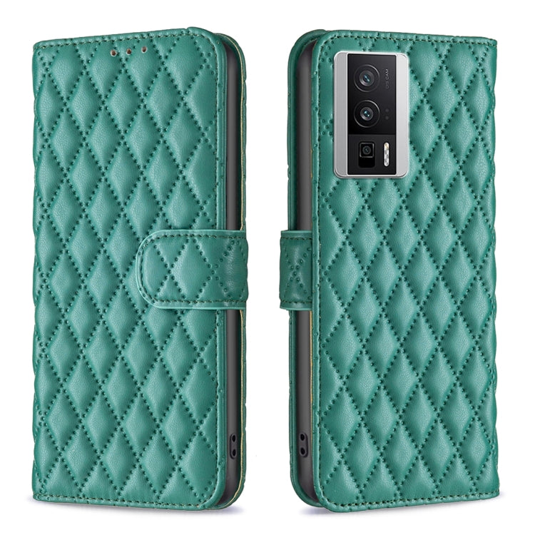 For Xiaomi Redmi K60 / K60 Pro Diamond Lattice Wallet Leather Flip Phone Case