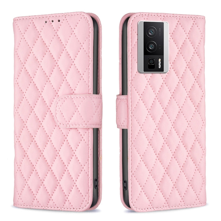 For Xiaomi Redmi K60 / K60 Pro Diamond Lattice Wallet Leather Flip Phone Case