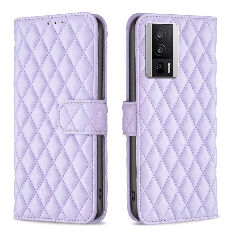 For Xiaomi Redmi K60 / K60 Pro Diamond Lattice Wallet Leather Flip Phone Case