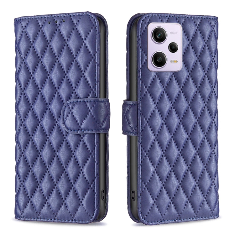 For Xiaomi Redmi Note 12 Pro+ Global Diamond Lattice Wallet Leather Flip Phone Case