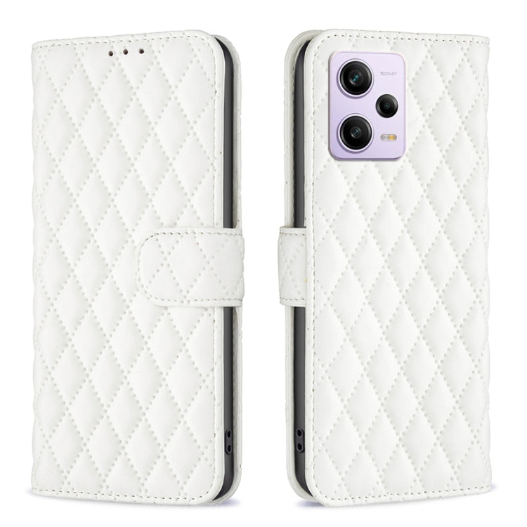 For Xiaomi Redmi Note 12 Pro+ Global Diamond Lattice Wallet Leather Flip Phone Case