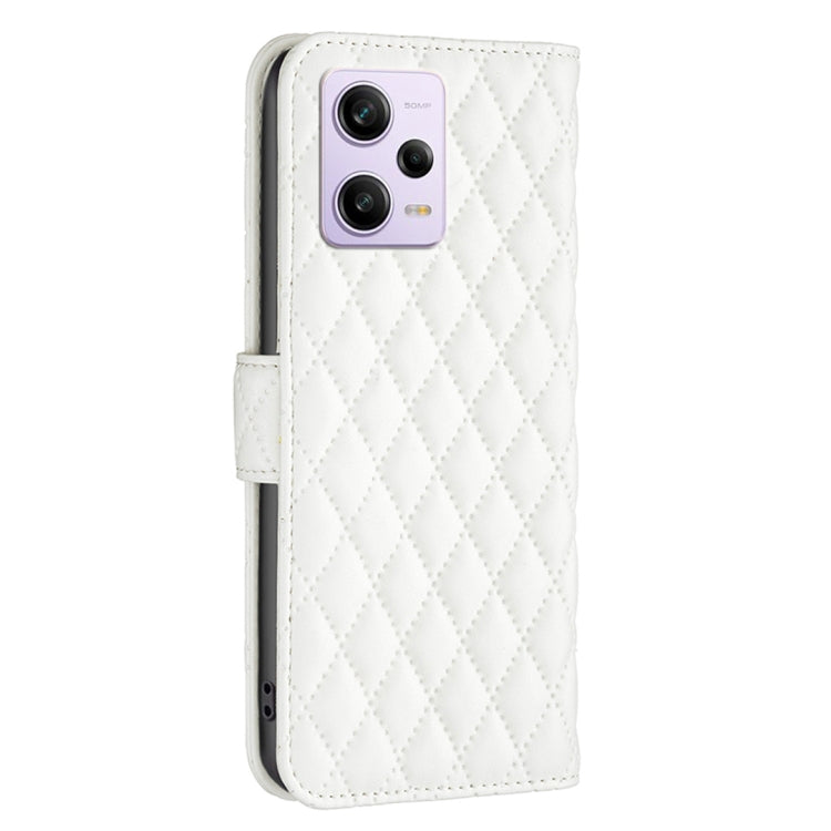 For Xiaomi Redmi Note 12 Pro+ Global Diamond Lattice Wallet Leather Flip Phone Case