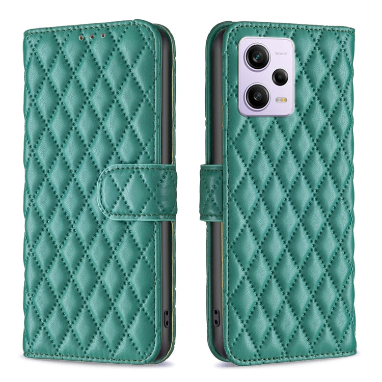 For Xiaomi Redmi Note 12 Pro+ Global Diamond Lattice Wallet Leather Flip Phone Case
