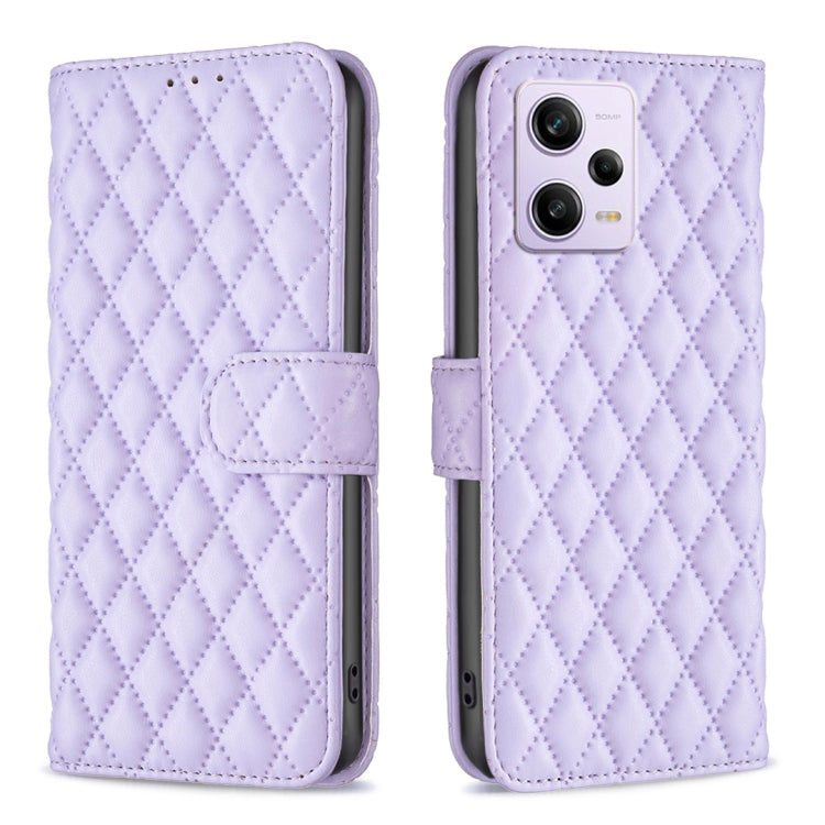 For Xiaomi Redmi Note 12 Pro+ Global Diamond Lattice Wallet Leather Flip Phone Case