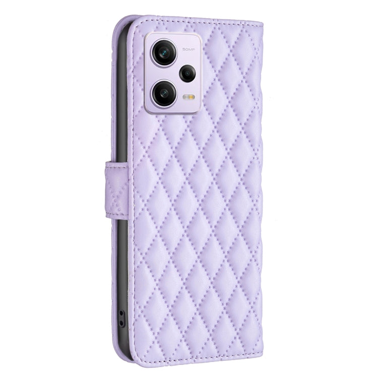 For Xiaomi Redmi Note 12 Pro+ Global Diamond Lattice Wallet Leather Flip Phone Case