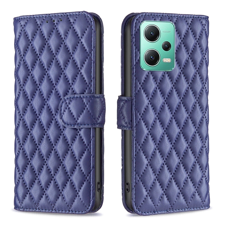 For Xiaomi Redmi Note 12 Global Diamond Lattice Wallet Leather Flip Phone Case