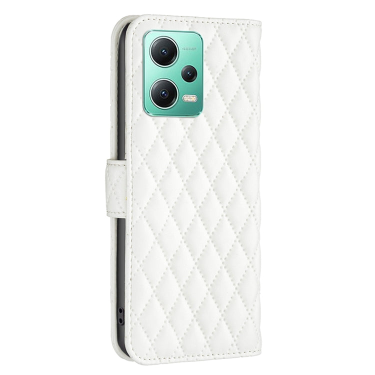 For Xiaomi Redmi Note 12 Global Diamond Lattice Wallet Leather Flip Phone Case