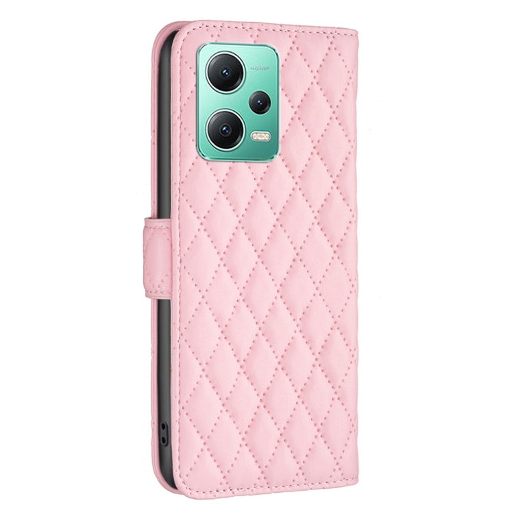 For Xiaomi Redmi Note 12 Global Diamond Lattice Wallet Leather Flip Phone Case