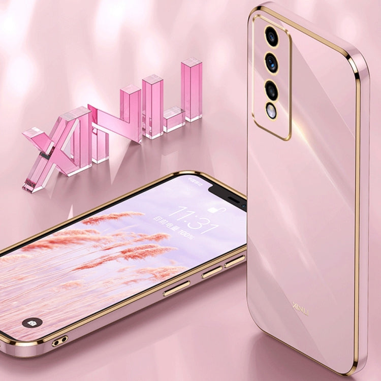 For Honor 80 GT 5G XINLI Straight Edge 6D Electroplate TPU Phone Case