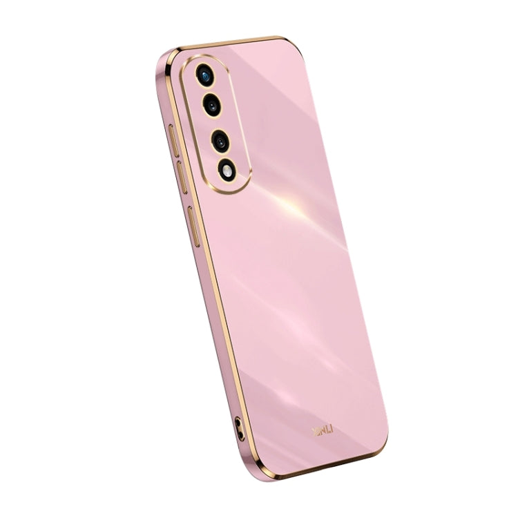 For Honor 80 Pro Flat XINLI Straight Edge 6D Electroplate TPU Phone Case