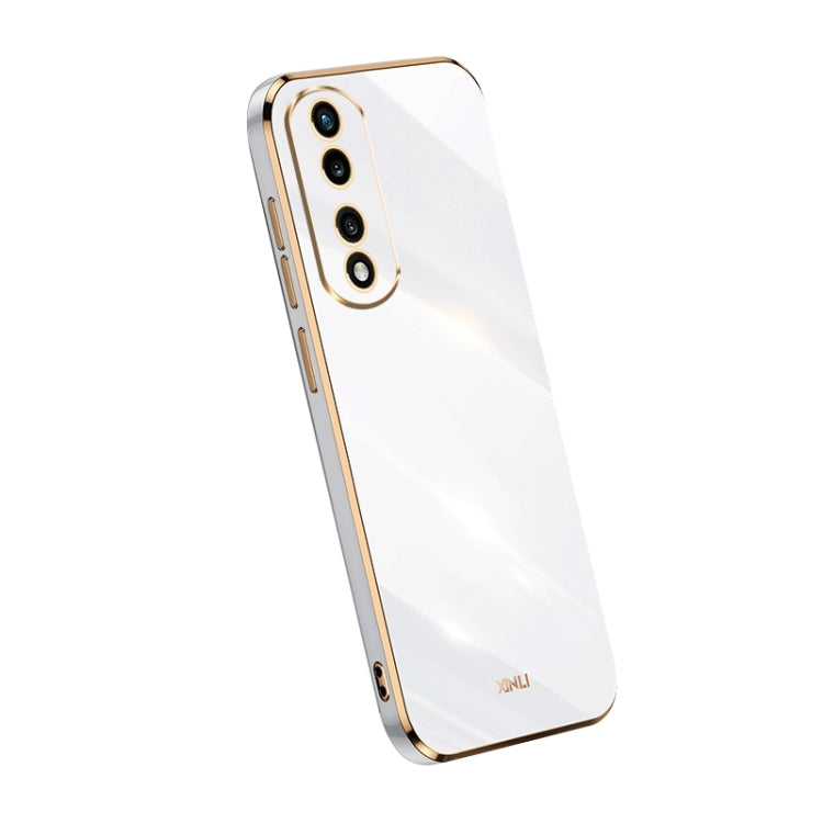 For Honor 80 Pro Flat XINLI Straight Edge 6D Electroplate TPU Phone Case