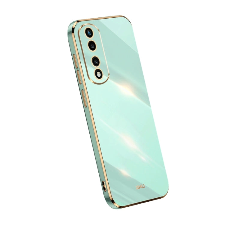 For Honor 80 Pro Flat XINLI Straight Edge 6D Electroplate TPU Phone Case