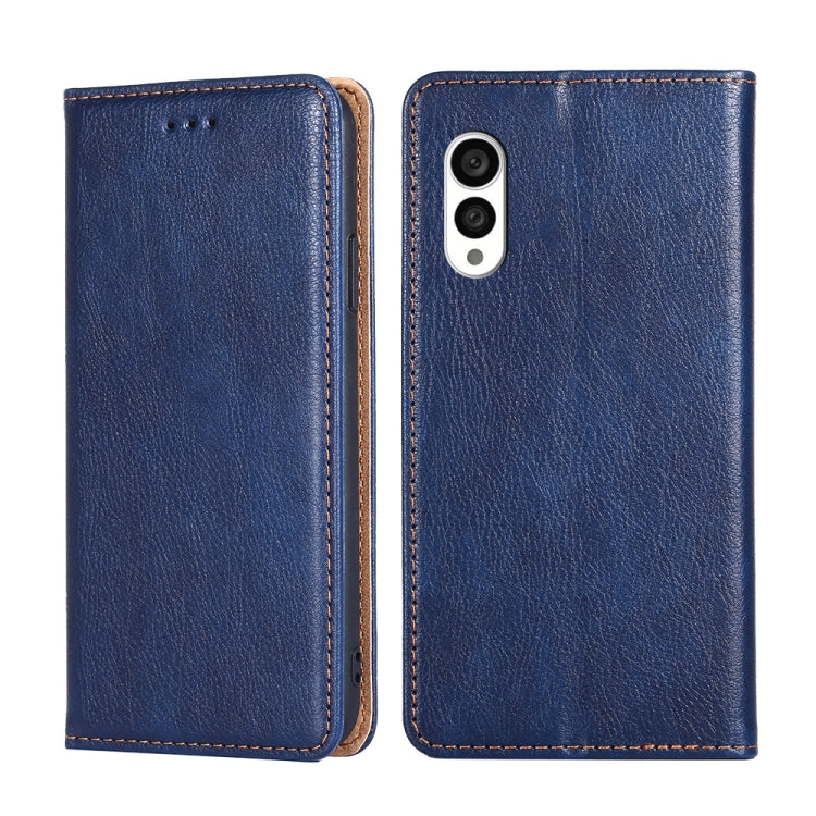 For Fujitsu Arrows N F-51C Gloss Oil Solid Color Magnetic Leather Phone Case