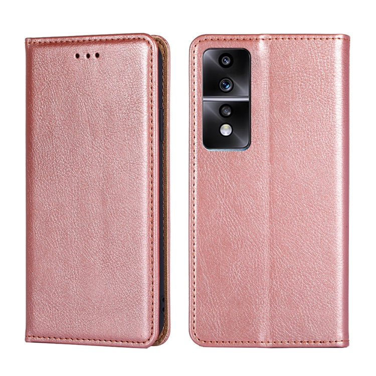 For Honor 80 GT Gloss Oil Solid Color Magnetic Leather Phone Case