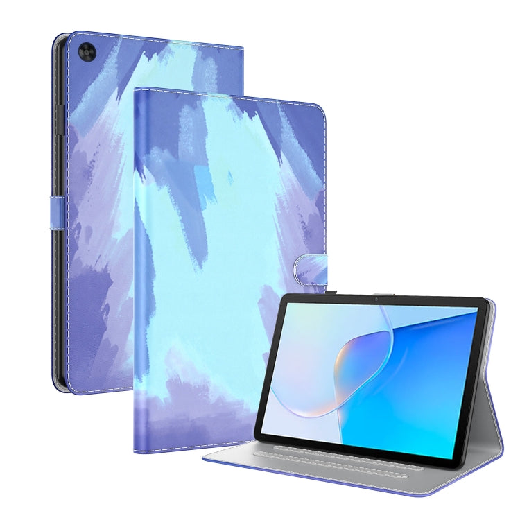 For Huawei MatePad SE Watercolor Pattern Flip Leather Tablet Case