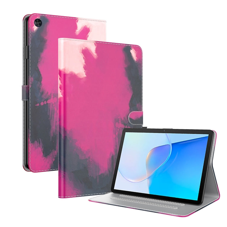 For Huawei MatePad SE Watercolor Pattern Flip Leather Tablet Case