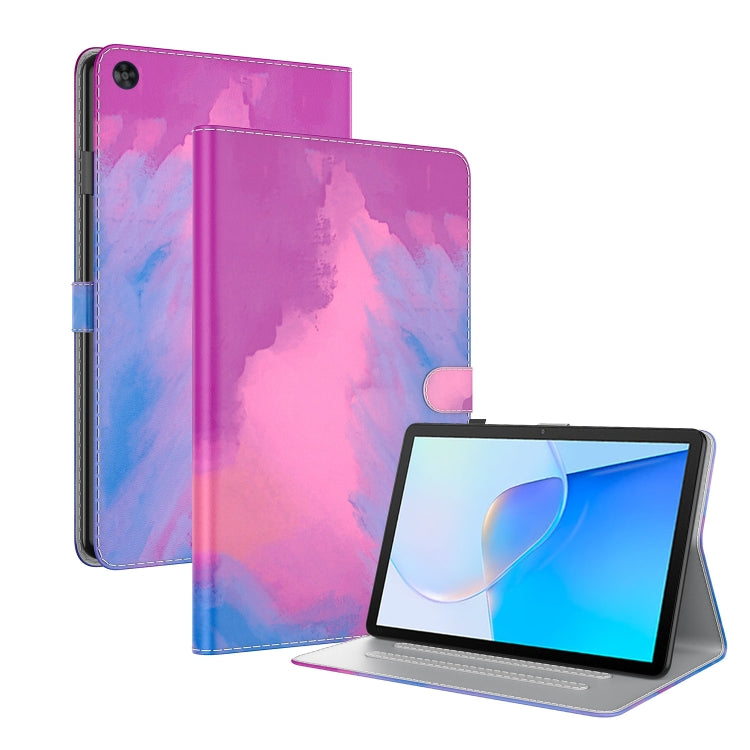 For Huawei MatePad SE Watercolor Pattern Flip Leather Tablet Case