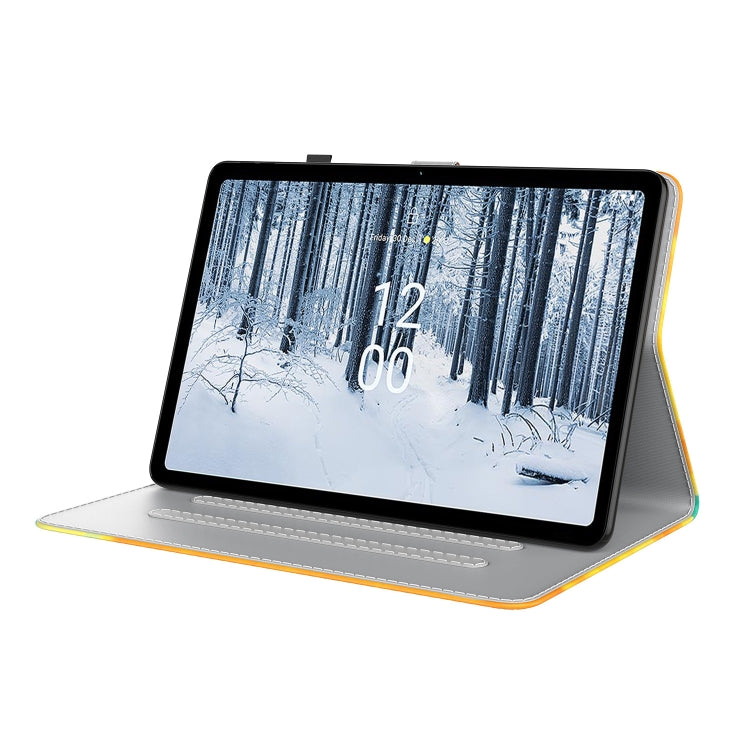 For Nokia T21 Watercolor Pattern Flip Leather Tablet Case