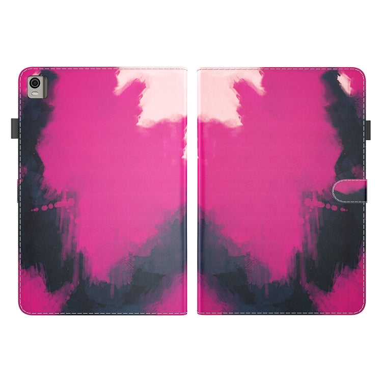 For Nokia T21 Watercolor Pattern Flip Leather Tablet Case
