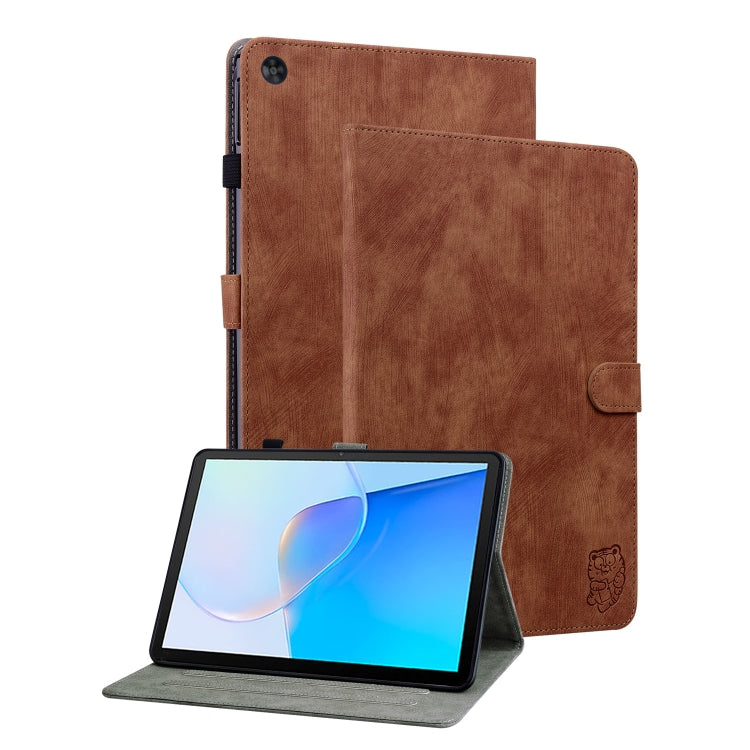For Huawei MatePad SE Tiger Pattern Flip Leather Tablet Case