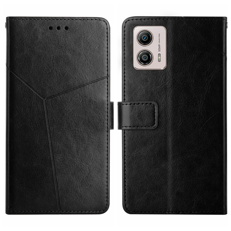 For Motorola Moto G53 5G/G13/G23 HT01 Y-shaped Pattern Flip Leather Phone Case