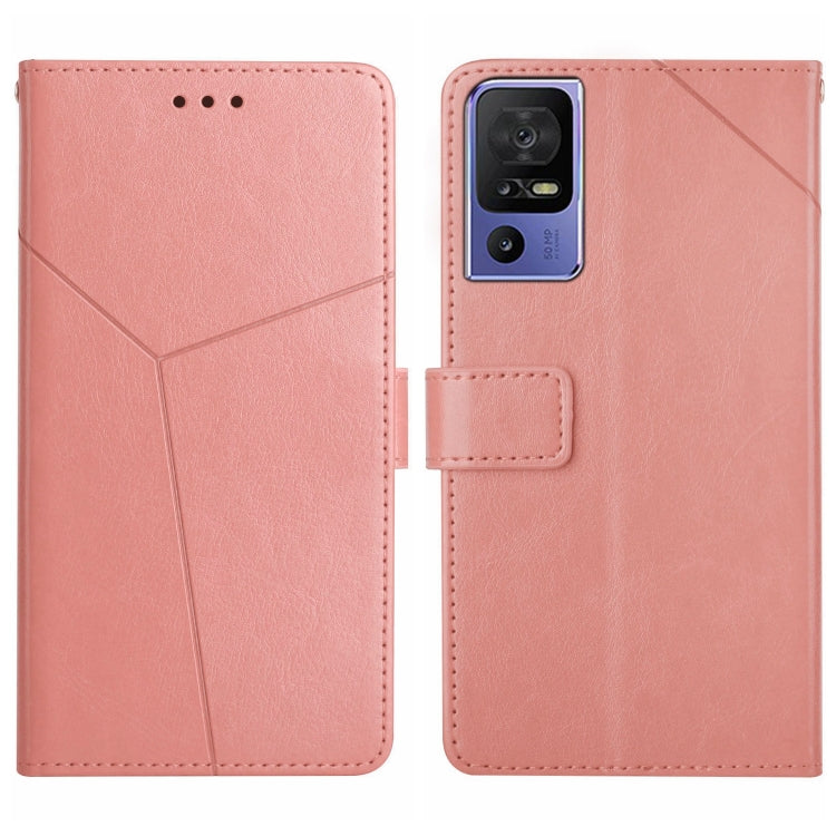 For TCL 40 SE HT01 Y-shaped Pattern Flip Leather Phone Case