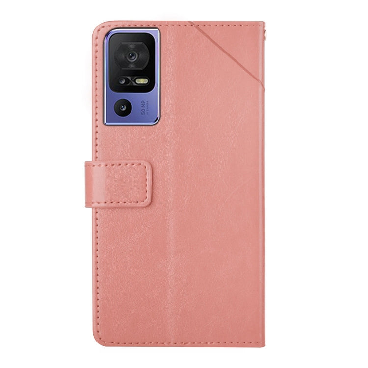 For TCL 40 SE HT01 Y-shaped Pattern Flip Leather Phone Case