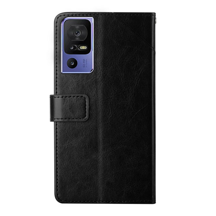For TCL 40 SE HT01 Y-shaped Pattern Flip Leather Phone Case