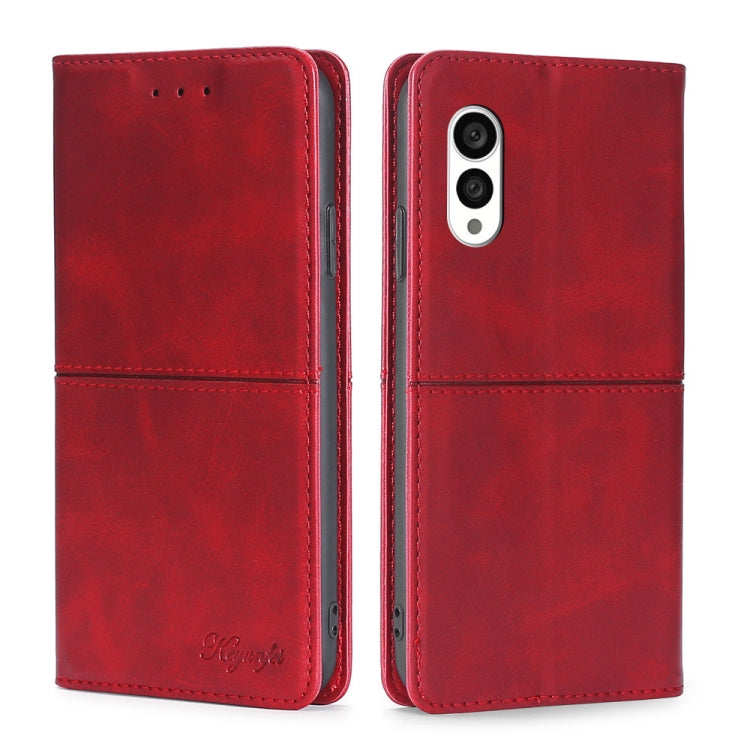 For Fujitsu Arrows N F-51C Cow Texture Magnetic Horizontal Flip Leather Phone Case