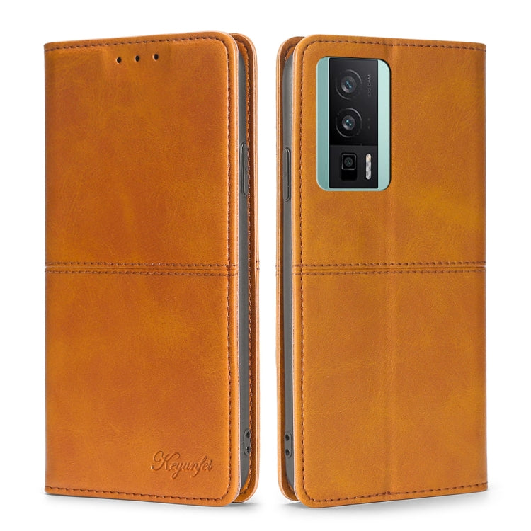 For Xiaomi Redmi K60 / K60 Pro Cow Texture Magnetic Horizontal Flip Leather Phone Case