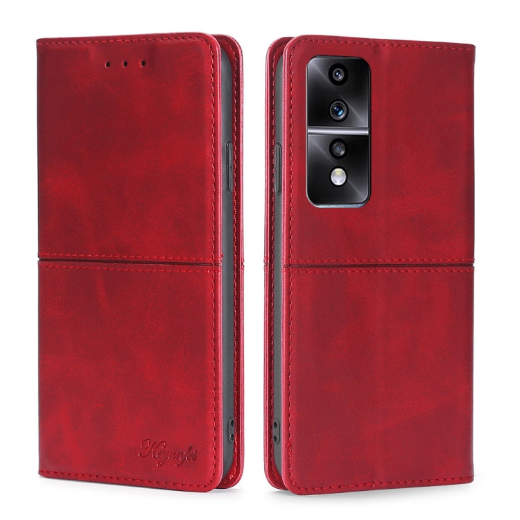 For Honor 80 GT Cow Texture Magnetic Horizontal Flip Leather Phone Case