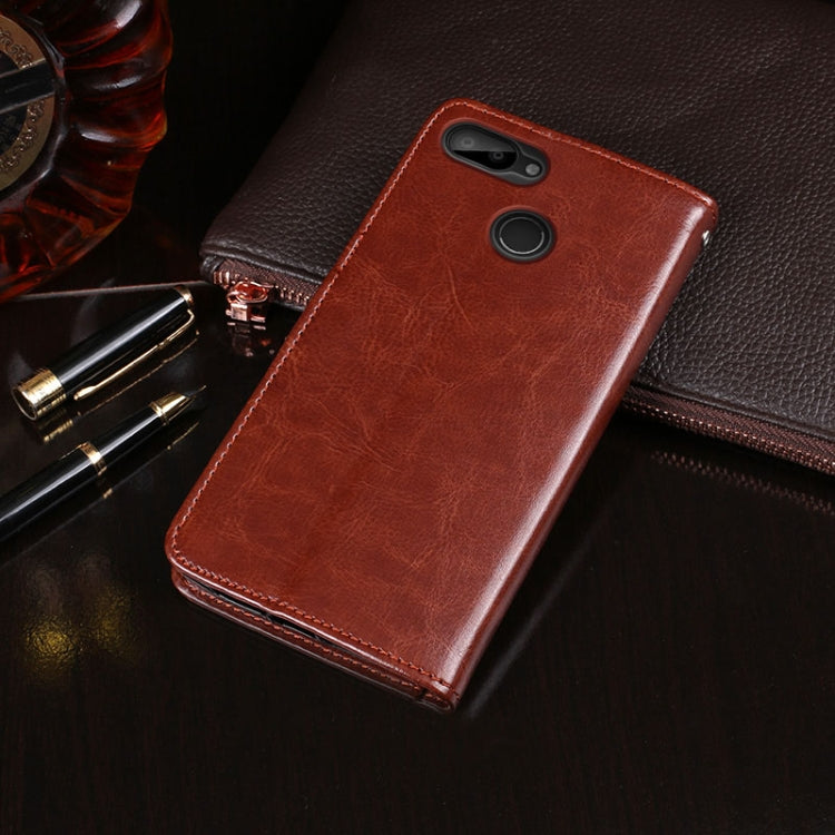 For Oukitel C11 Pro idewei Crazy Horse Texture Horizontal Flip Leather Case with Holder & Card Slots & Wallet