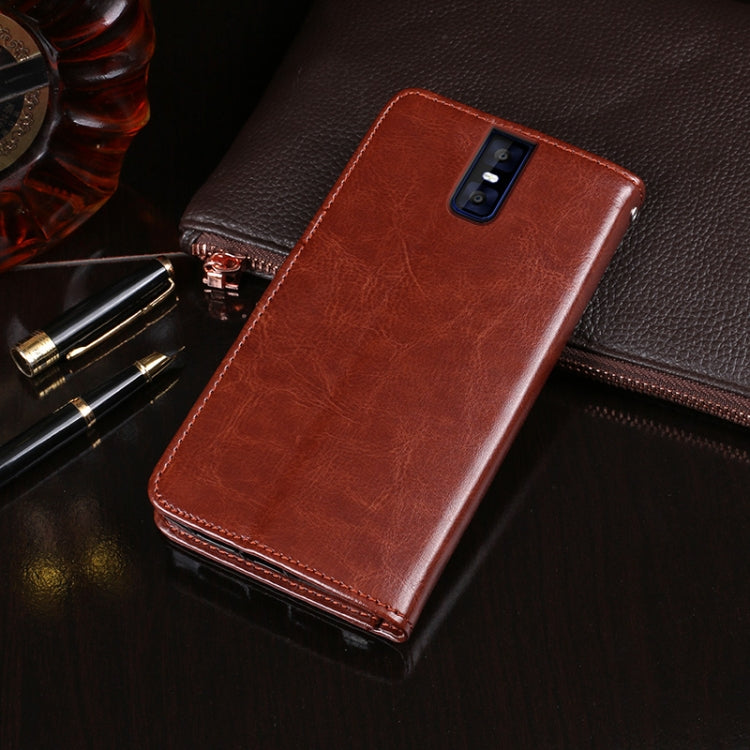 For Oukitel K3 idewei Crazy Horse Texture Horizontal Flip Leather Case with Holder & Card Slots & Wallet