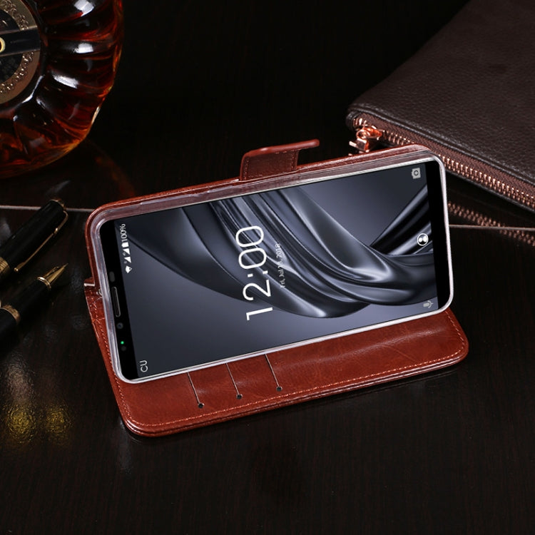 For Oukitel K8 idewei Crazy Horse Texture Horizontal Flip Leather Case with Holder & Card Slots & Wallet