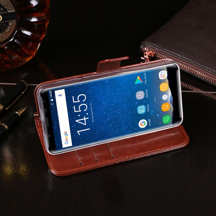 For Oukitel K5000 idewei Crazy Horse Texture Horizontal Flip Leather Case with Holder & Card Slots & Wallet