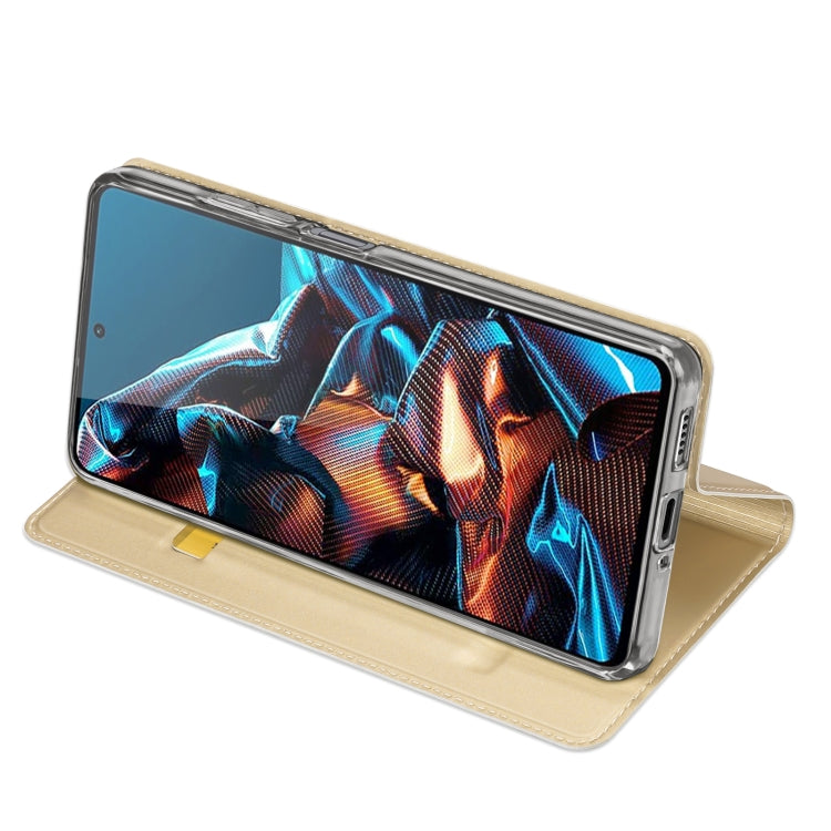 For Xiaomi Redmi Note 12 Pro 5G China/Global / Poco X5 Pro 5G DUX DUCIS Skin Pro Series Flip Leather Phone Case