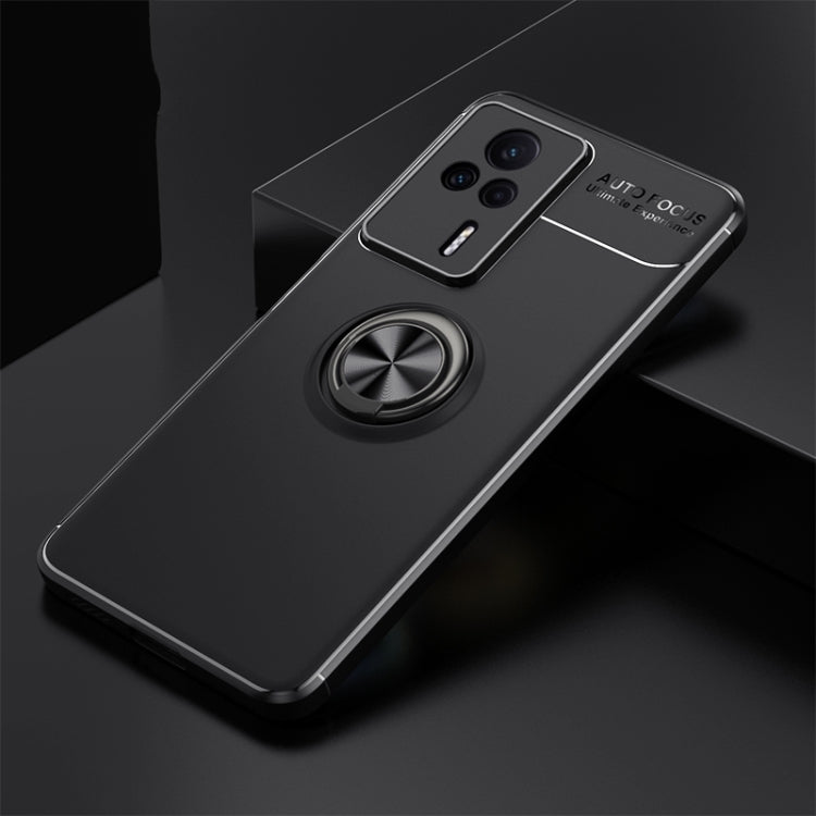 For Xiaomi Redmi K60E Metal Ring Holder 360 Degree Rotating TPU Case