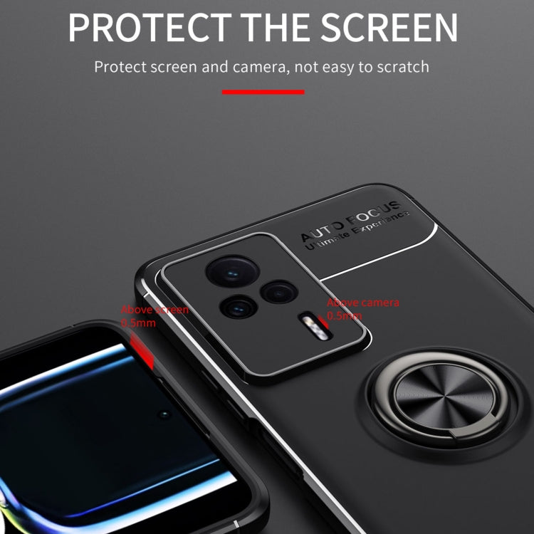 For Xiaomi Redmi K60E Metal Ring Holder 360 Degree Rotating TPU Case