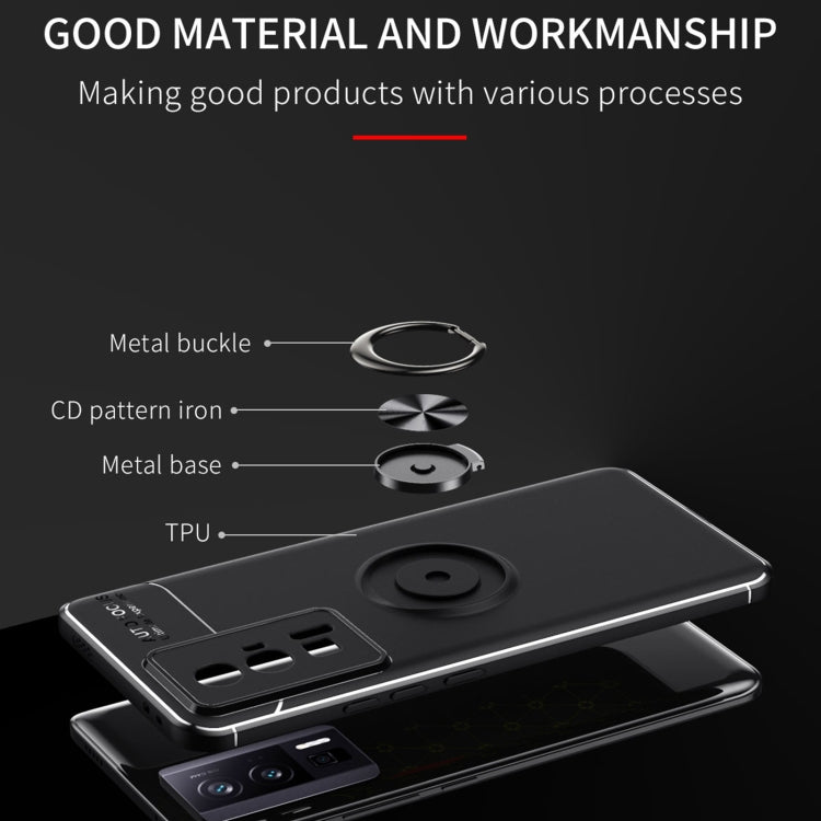 For Xiaomi Redmi K60 Pro Metal Ring Holder 360 Degree Rotating TPU Case