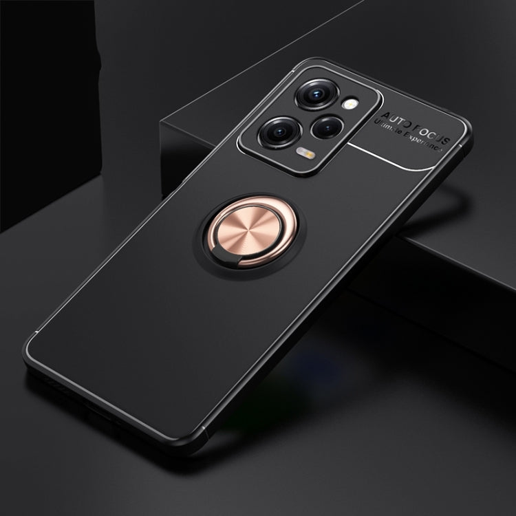 For Xiaomi Redmi Note 12 Pro 5G Metal Ring Holder 360 Degree Rotating TPU Case