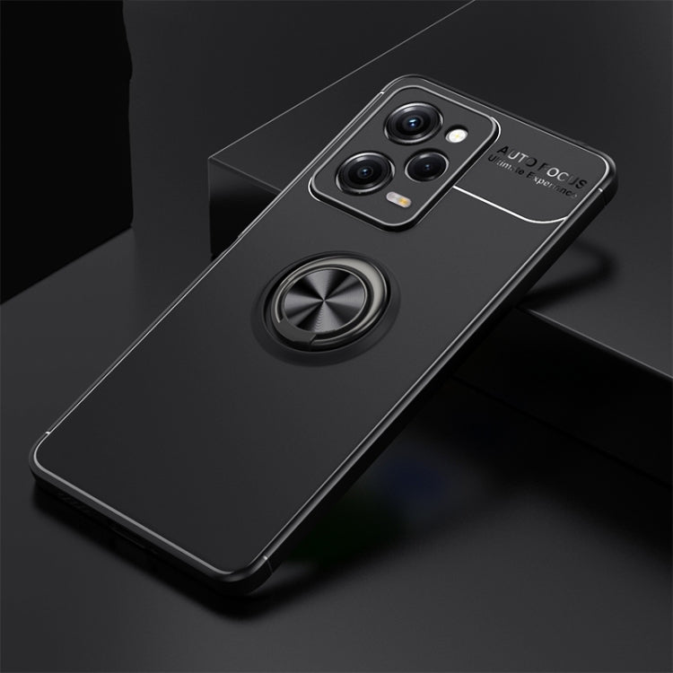 For Xiaomi Redmi Note 12 Pro 5G Metal Ring Holder 360 Degree Rotating TPU Case