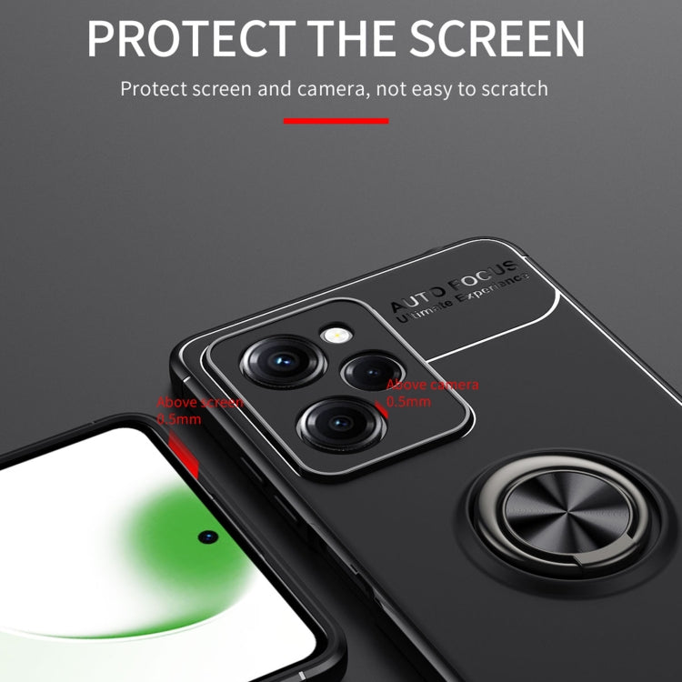 For Xiaomi Redmi Note 12 Pro 5G Metal Ring Holder 360 Degree Rotating TPU Case