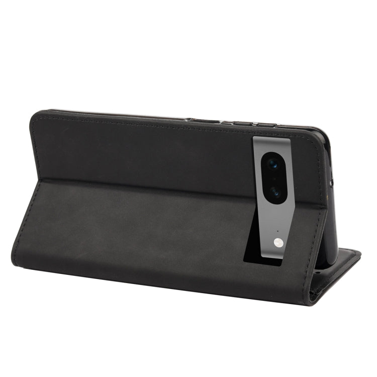 For Google Pixel 7a Skin Feel Splicing Leather Phone Case