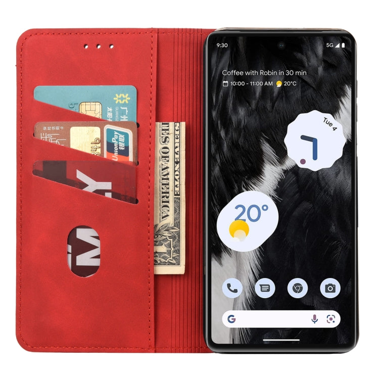 For Google Pixel 7a Skin Feel Splicing Leather Phone Case