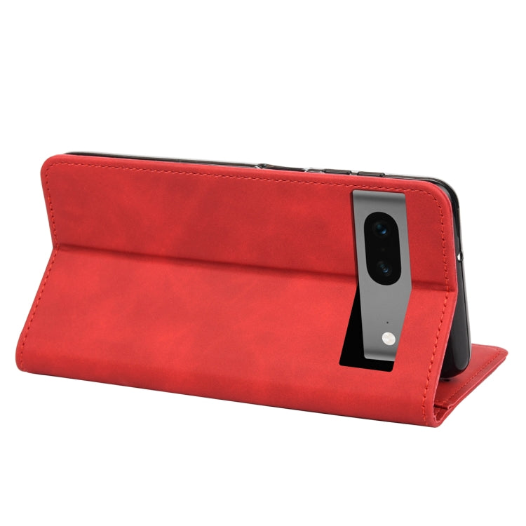 For Google Pixel 7a Skin Feel Splicing Leather Phone Case