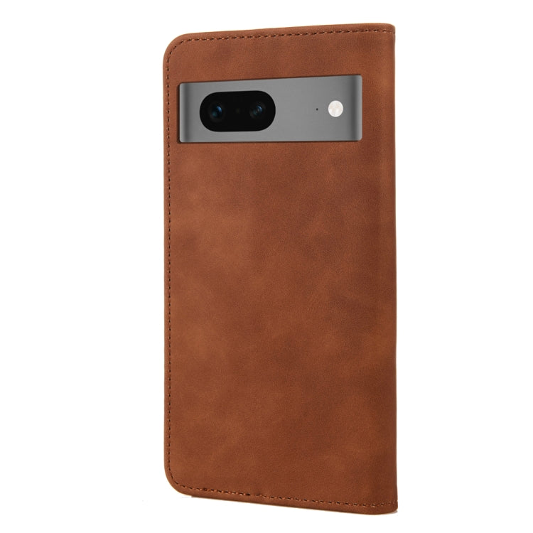 For Google Pixel 7a Skin Feel Splicing Leather Phone Case