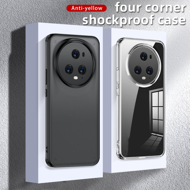 For Honor Magic5 Pro Armor Clear TPU Hard PC Phone Case